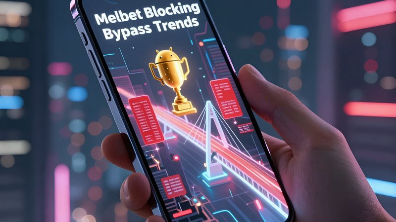 Футуристичный смартфон с голографическим мостом через цифровые барьеры как тренды обхода блокировок Мелбет Android обзор